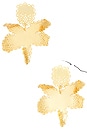view 1 of 2 Lace Metal Paper Lily Earrings in Gold