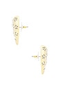 view 2 of 2 BOUCLES D'OREILLES CELESTIAL HEART BUTTON in Gold