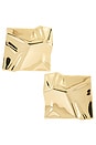 view 1 of 2 Tetra Button Earring in Gold
