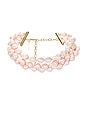 view 1 of 2 Diana Triple Row Pearl Necklace in Rosé in Ros?