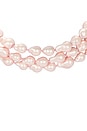 view 2 of 2 Diana Triple Row Pearl Necklace in Rosé in Ros?
