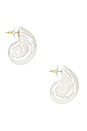 view 2 of 3 Nautilus Earring in Pearl
