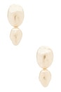 view 1 of 2 Estate Double Drop Earrings in Pearl