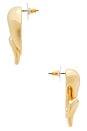 view 2 of 2 Twirly Button Stud Earrings in Gold