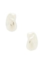 view 1 of 2 Worth Ave Button Earrings in Pearl