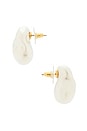 view 2 of 2 Worth Ave Button Earrings in Pearl