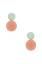 view 1 of 2 Oasis Double Drop Earrings in Blush Opal