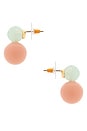 view 2 of 2 Oasis Double Drop Earrings in Blush Opal