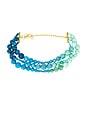 view 1 of 3 Riviera Diana Triple Row Necklace in Seafoam Spray