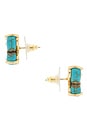 view 2 of 2 Butterfly Stud Earrings in Turquoise