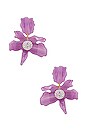 view 1 of 3 Small Crystal Lily Earring in Lilac