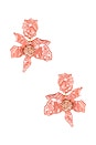 view 1 of 3 PENDIENTES DE FLORES LILY in Peach