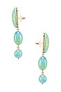 view 2 of 3 Mini Bubble Drop Earrings in Aqua