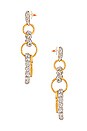 view 2 of 3 Crystal Loop De Loop Earrings in Crystal