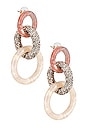 view 1 of 3 PENDIENTES LARGOS ENCHANTED in Blush Sand