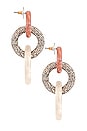 view 2 of 3 PENDIENTES LARGOS ENCHANTED in Blush Sand