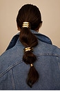 view 3 of 3 Petite Glossy Double Arch Pony Cuff in Gold