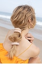 view 3 of 3 Marble Arch Pony Cuff in Peach