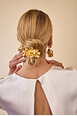 view 3 of 3 Eden Floral Pony Cuff in Gold
