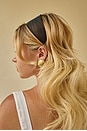 view 5 of 5 Giselle Wide Sheer Headband in Black