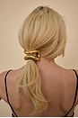 view 3 of 3 ELÁSTICO DE CABELO COM METAL VOID in Gold