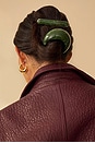 view 3 of 3 Marble Dome Pony Cuff in Malachite
