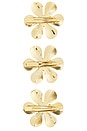 view 2 of 2 LOT DE PINCES FLORA in Gold