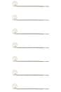 view 2 of 2 Hair Pin Set Of 7 in Pearl
