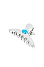 view 1 of 3 Frankie Stone Claw Clip in Turquoise