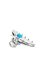 view 3 of 3 Frankie Stone Claw Clip in Turquoise