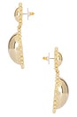 view 2 of 5 Lucia Dome Drop Earrings in Gold
