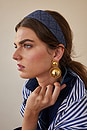 view 3 of 5 Lucia Dome Drop Earrings in Gold