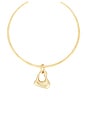 view 1 of 4 Mara Heart Choker in Gold