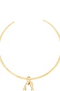 view 3 of 4 Mara Heart Choker in Gold