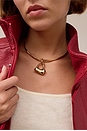 view 4 of 4 Mara Heart Choker in Gold