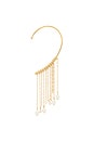 view 2 of 3 BIJOU D'OREILLES TASSEL in Pearl & Gold