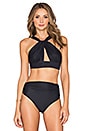 view 1 of 4 Neck Bikini Top in Black