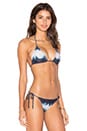view 2 of 4 HAUT DE MAILLOT DE BAIN FICELLE DOS NU in China Blue