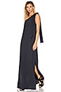view 1 of 4 Drape One Shoulder Maxi Dress in Black