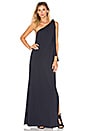 view 2 of 4 Drape One Shoulder Maxi Dress in Black
