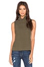 view 1 of 3 Sleeveless Turtleneck Sweater in Fern