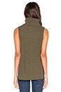 view 3 of 3 Sleeveless Turtleneck Sweater in Fern