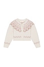 view 1 of 2 Kids Wrenna Cardigan in Pink Champagne
