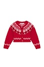 view 1 of 2 Kids Wrenna Cardigan in Red Velvet Truffle