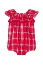 view 2 of 4 Baby Carlita Pinafore in Cherry Jubilee