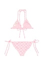 view 2 of 2 Tween Dannie Bikini in Pink Peppermint