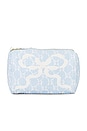view 1 of 4 Octavia Pouch With Bow in Chilled Blue