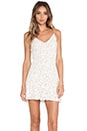 view 1 of 5 Baroque Lace Mini Slip Dress in Cream