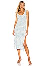 view 1 of 4 Citra Midi Dress in Soft Aqua Hand Dye