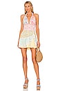 view 1 of 3 Cambria Halter Dress in Fruity Punch Colorblock